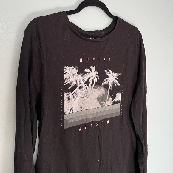 Hurley Graphic T-Shirt Logo Tee Men’s Medium Black - Picture 3 of 3